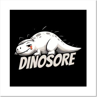 Dinosaur Dino-Sore Sore Sport Fitness Dino Posters and Art